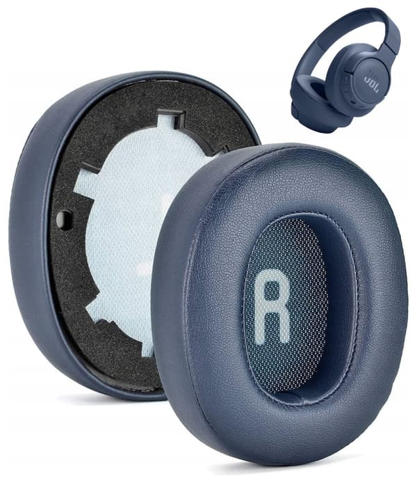 Ørepuder Svampe til JBL TUNE 700BT 710BT 720BT 750BTNC Blå