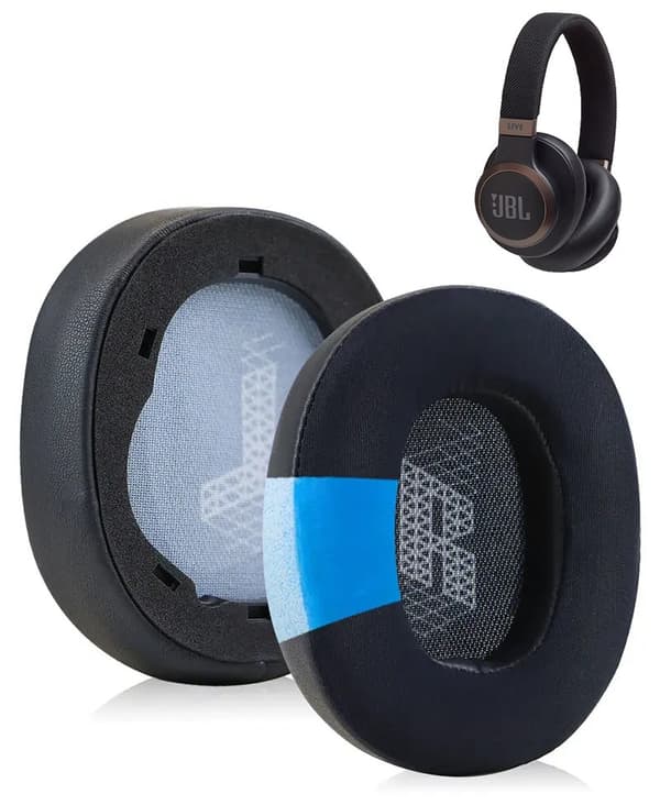 Öronkuddar i svampformat för JBL LIVE 650 BTNC 660 E65BTNC med gelfyllning