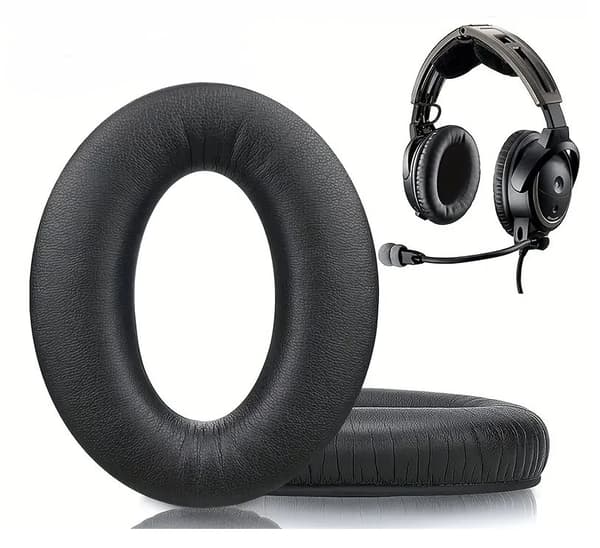 Korvatyynyjen sienet BOSE AVIATION X A10 A20 -kuulokkeille, mustat