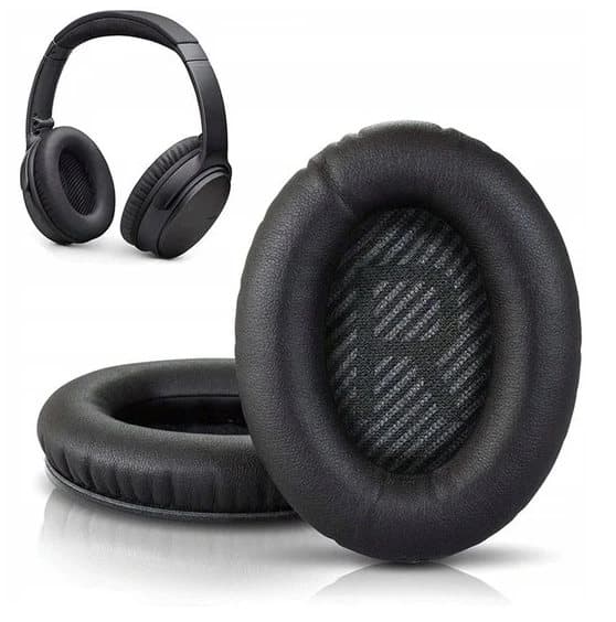 Ørepuder Svampe til BOSE QC35 QC25 QC15 AE2 NATURLIG LAMSLÆD