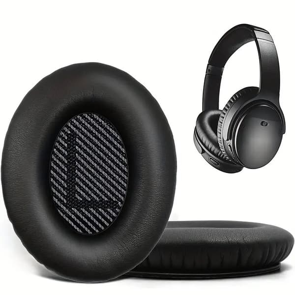 Ørepuder Svampe til BOSE QC45 QC35 I II QC25 QC15 QC2 Grå hovedtelefoner