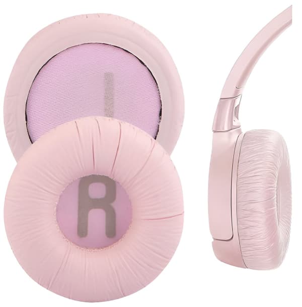Öronkuddar Gelsvampar för JBL T450BT 500BT 600BT E35 hörlurar rosa