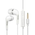 Miniatyrbild 1 av 6: Trådade hörlurar (EHS64AVFWE) Jack 3,5 mm, mikrofon, in-ear, 1,2 m - Samsung - Vit (bulkförpackning)