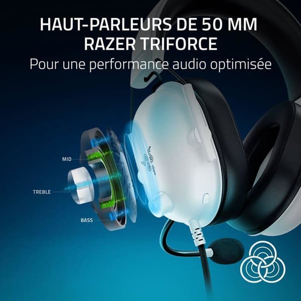 Razer Blackshark V2 X PS5 Blan