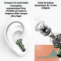 Miniatyrbild 3 av 4: INN Bluetooth-hörlurar utan brusreducering för samtal, låg latens, ljudkvalitet hi-fi, ergonomisk design av klämma.