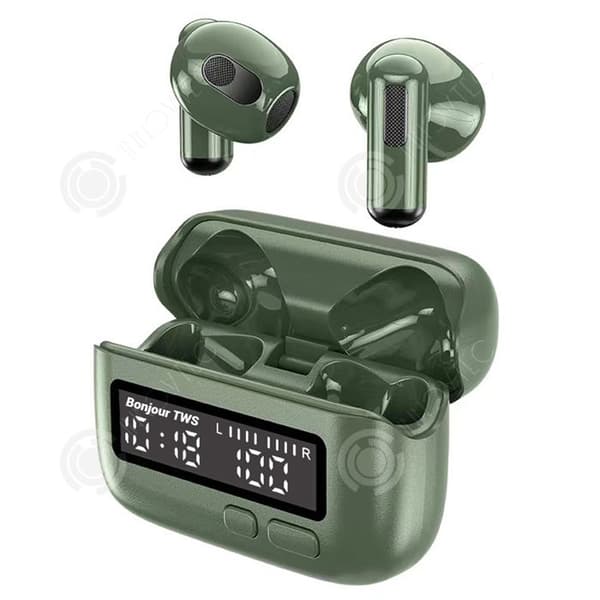 INN Bluetooth-hörlurar utan brusreducering för samtal, låg latens, ljudkvalitet hi-fi, ergonomisk design av klämma.