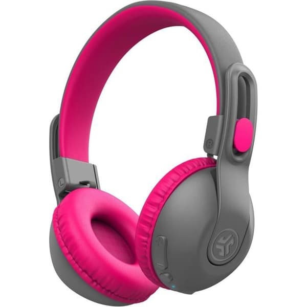 Trådlösa hörlurar - JLab - JBuddies Studio 2 - Begränsad volym - 65+ timmars batteritid - Rosa