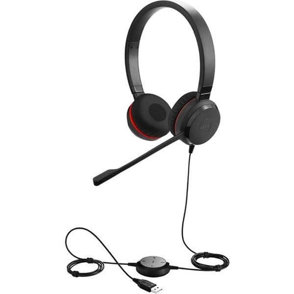 Jabra Evolve 30 II UC-hörlurar - Kabelanslutna - Stereo - Brusreducerande - Svarta - På huvudet