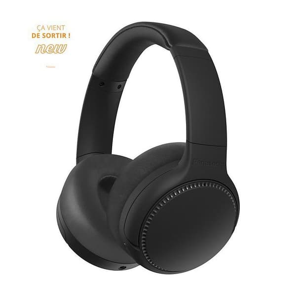 Hörlurar - Panasonic - RB-M500BE-K - Bluetooth - Basreaktor - 30h batteritid
