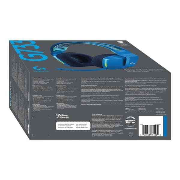 Hörlurar med Mikrofon - Logitech - 981-000943 - Trådbundna - Blå - Volymkontroller