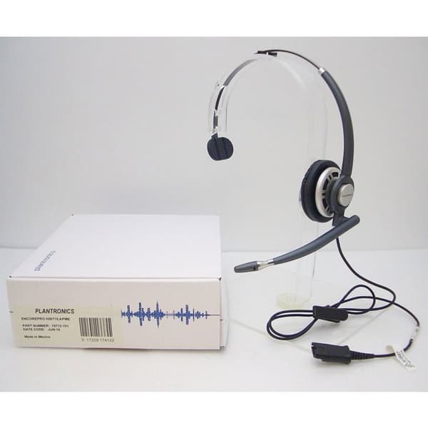 Plantronics EncorePro HW720 Headset med tråd - Supra-aural - Mörkgrå - Brusreducerande - Telefon