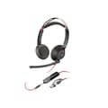 Miniatyrbild 1 av 3: Headsetmikrofon - trådbunden - 3,5 mm-uttag, USB-C - HP Inc. - Poly Blackwire 5220 - Headsetmikrofon - on-ear - trådbunden - 3,5 mm-uttag, USB