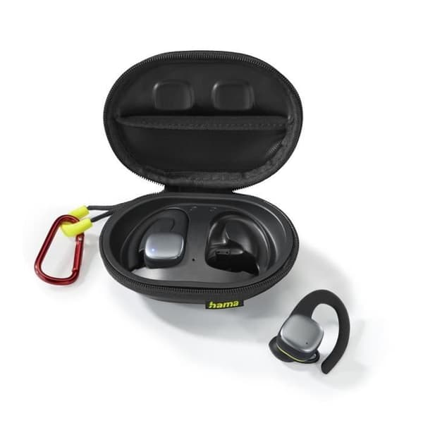 Bluetooth® hörlurar "Spirit Athletics", TWS, öronkrok, svart/gul