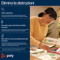 Miniatyrbild 4 av 4: Poly Voyager Free 20 Trådlösa hörlurar Svarta med Adaptiv ANC och Anpassad Komfort