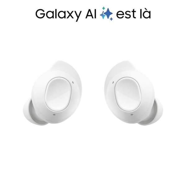Samsung Galaxy Buds FE Trådløse Hovedtelefoner med Aktiv Støjreducering, Hvide