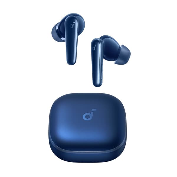 Trådløse Bluetooth-hovedtelefoner, TWS in-ear stil, aktiv støjreduktion, dynamisk vokalism,Mørkeblå