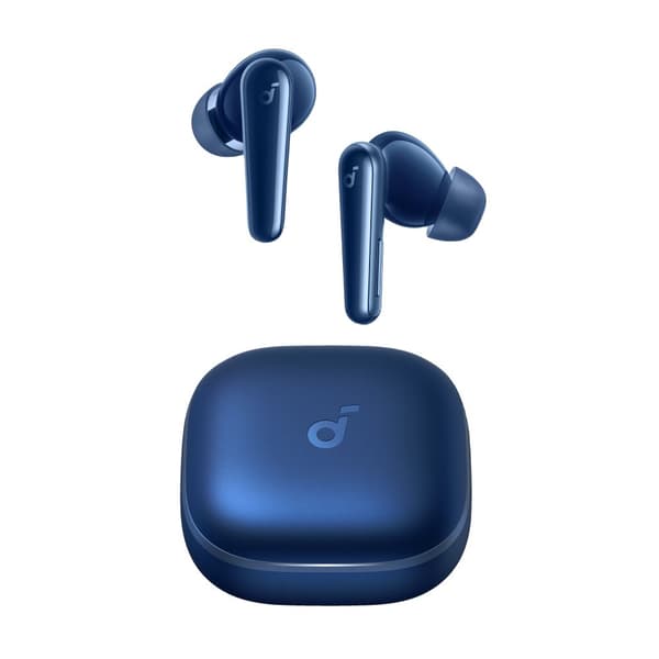 Trådløse Bluetooth-hovedtelefoner, TWS in-ear stil, aktiv støjreduktion, dynamisk vokalism,Mørkeblå