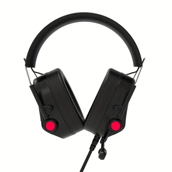 Trådbundet Spelheadset, Volymkontroll, Hållbar Plastdesign,svart