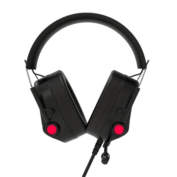 Trådbundet Spelheadset, Volymkontroll, Hållbar Plastdesign,svart