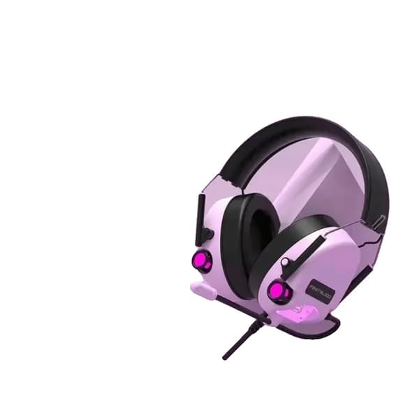 Gaming headset, virtuel 7.1 lydeffekt, farverige cirkulerende lys, behagelig at have på,LILLA