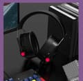 Miniatyrbild 2 av 2: Spelheadset, Över örat, Dynamisk röståtergivning, Trådad kommunikation,svart