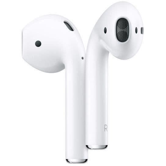Apple AirPods 2 (MV7N2ZM) + laddningsfodral - Vit - Rekonditionerad - Mycket bra skick- REFURBISHED