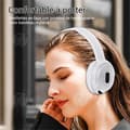 Miniatyrbild 4 av 4: INN Bluetooth-huvudtelefoner bluetooth 5.3 10m vit med brusreducerande mikrofon stereohörlurar trådlösa hörlurar trådlösa bluetooth-huvudtelefoner