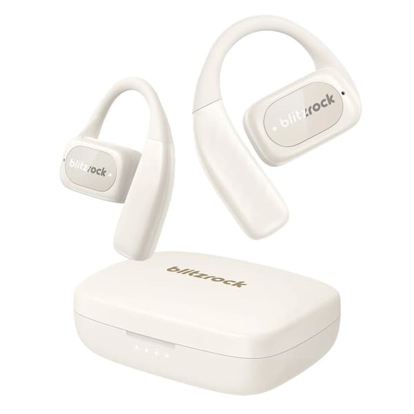 Avoimet Bluetooth-kuulokkeet, immersiivinen ääni, ilmanjohtoteknologia,VALKOINEN