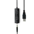 Miniatyrbild 3 av 4: SPC Brave Pro - PC-headset med mikrofon och brusreducering, USB-A+AUX-anslutning, fjärrkontroll och öronkuddar i konstläder