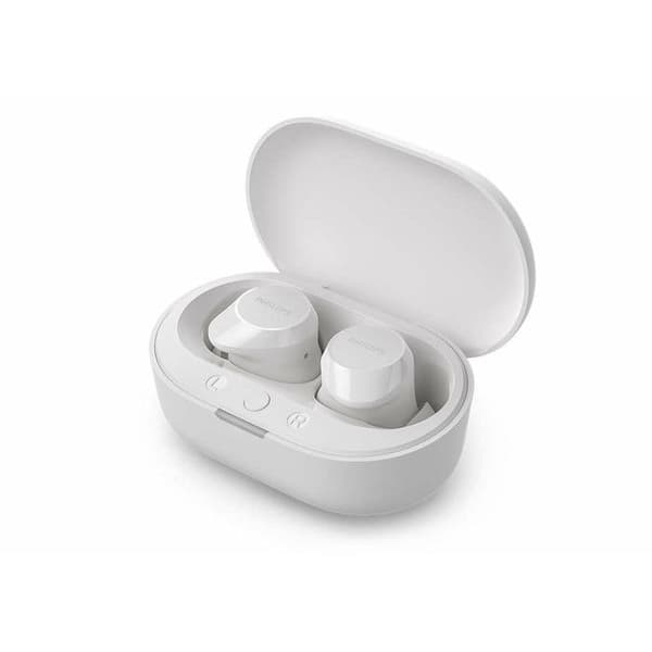 Trådlösa hörlurar - PHILIPS - TAT1209WT - Vit - Inbyggd mikrofon - Lång batteritid