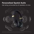 Miniatyrbild 4 av 7: Apple Beats Solo4 Over Ear Trådlösa Hörlurar - Svart och Guld