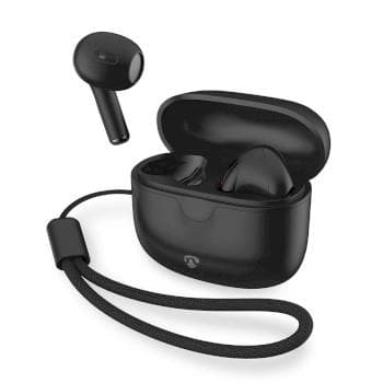 Nedis Fullt Trådlösa hörlurar | Bluetooth® | Maximal batteritid: 16 timmar | Tryck på Kontroll | Batteri hölje | Trådlöst laddningsfodral | Inbygd mik