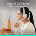 Miniatyrbild 5 av 6: Logitech Zone 300 Trådlöst Bluetooth PC-headset med brusreducerande mikrofon - Vit