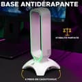 Miniatyrbild 6 av 6: Hörlurs-/headsetstativ - THE G-LAB - K-STAND RADO - RGB USB - Vit