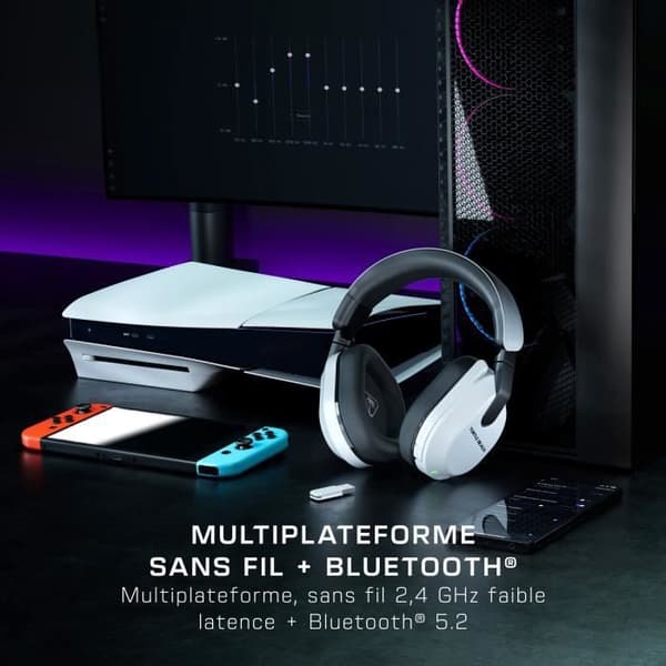 TURTLE BEACH Stealth™ 600 PS (Gen 3) Trådlöst Multiplattforms Gamingheadset – Vit
