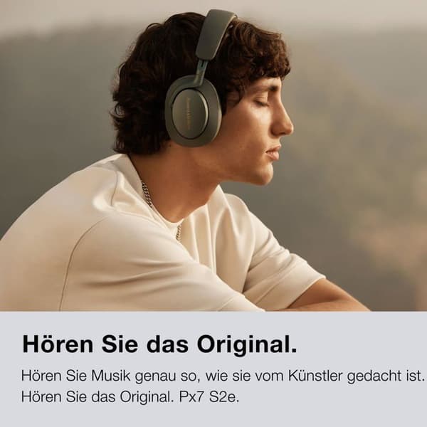 Bluetooth-hörlurar - BOWERS & WILKINS - PX7 S2e - Brusreducering - Över örat - Svart