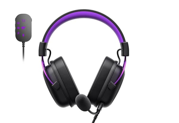 Havit H2002C+U - gaming hovedtelefoner (sort og lilla)