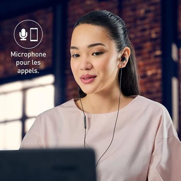In-Ear Hörlurar - PANASONIC - RP-TCM225BDEK - USB-C - Kraftfulla Baser - Inbyggd Mikrofon