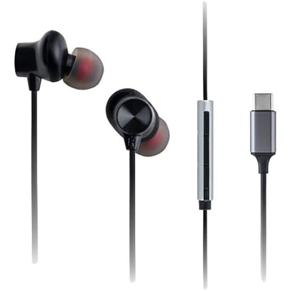 In-Ear Hörlurar - PANASONIC - RP-TCM225BDEK - USB-C - Kraftfulla Baser - Inbyggd Mikrofon