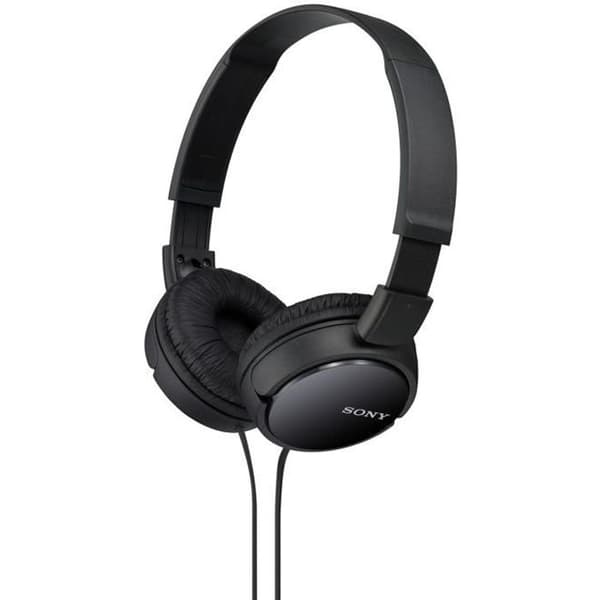 SONY - ZX110 hopfällbara hörlurar Svart