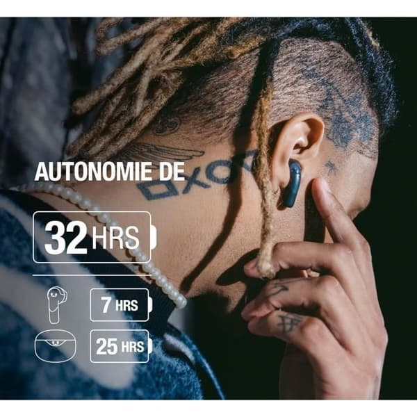 Fresh 'n Rebel Twins Blaze Bluetooth In-ear hörlurar med dubbel ENC mikrofon, trådlösa hörlurar, Bluetooth 5.3, Rés