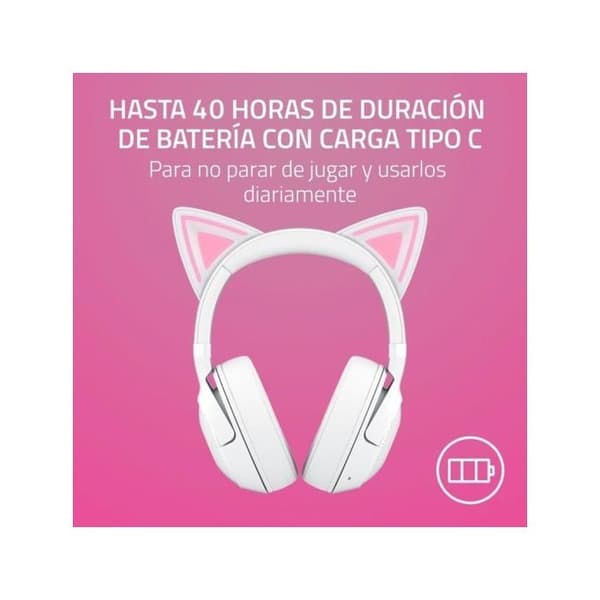 Razer Kraken Kitty V2 BT Trådlösa RGB Gaming Hörlurar Vita