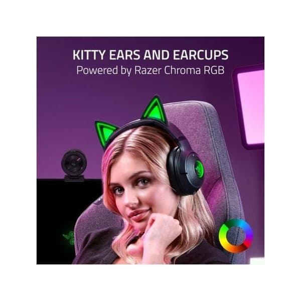 Razer Kraken Kitty V2 BT RGB Gaming Trådlösa Hörlurar Svarta