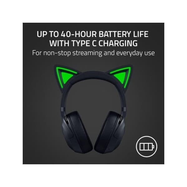 Razer Kraken Kitty V2 BT RGB Gaming Trådlösa Hörlurar Svarta