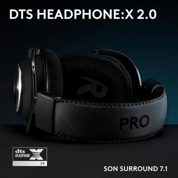 Gaming Headset - LOGITECH G - Pro X SE - DTS X 7.1 - Avtagbar mikrofon - Svart