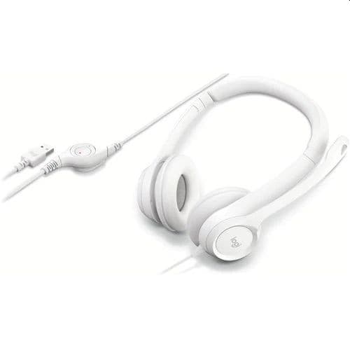 LOGITECH H390 USB Computer Headset USB White 981-001286