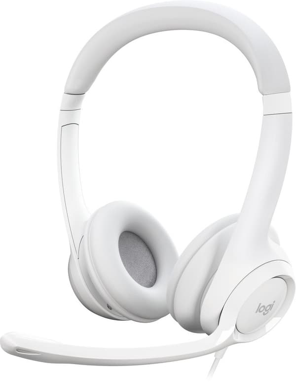 LOGITECH H390 USB Computer Headset USB White 981-001286