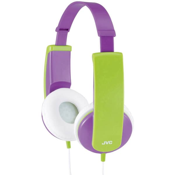 JVC HA-KD5-V-E Barn On Ear hörlurar Sladd Lila, Grön Volymbegränsning, Lätt bygel