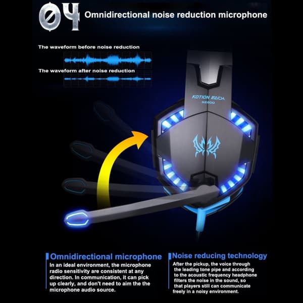 Kotion each G2200 gaming headset 7,1 USB