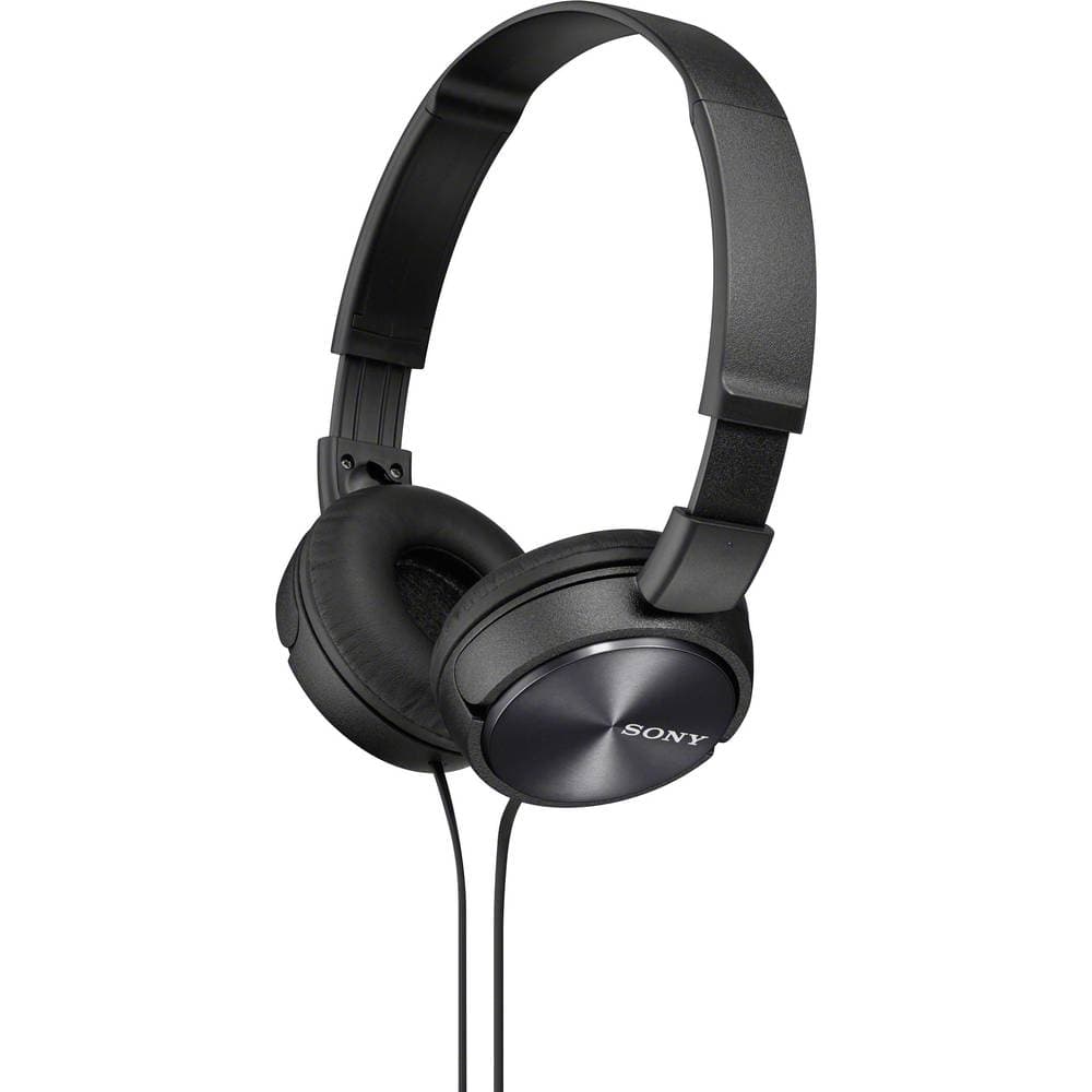 Sony MDR-ZX310 On Ear hörlurar On-ear Hopfällbara Svart